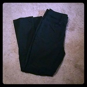 Black windproof slacks